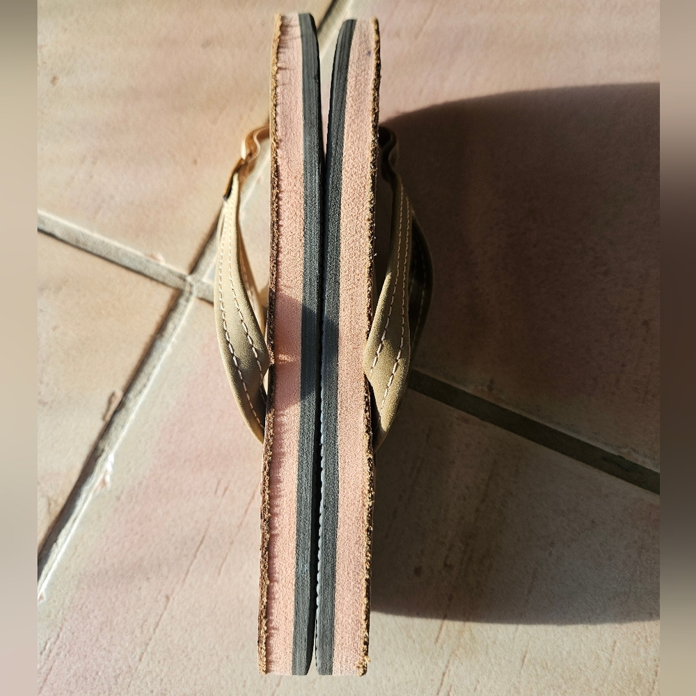 Rainbow Sandals Single Layer Thin Stap Sierra Bro… - image 3